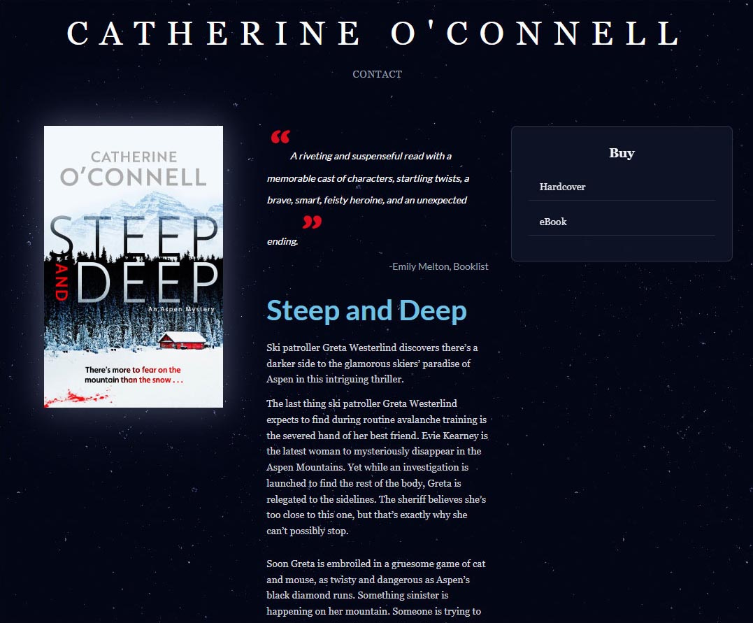 Catherine O'Connell redesigned site