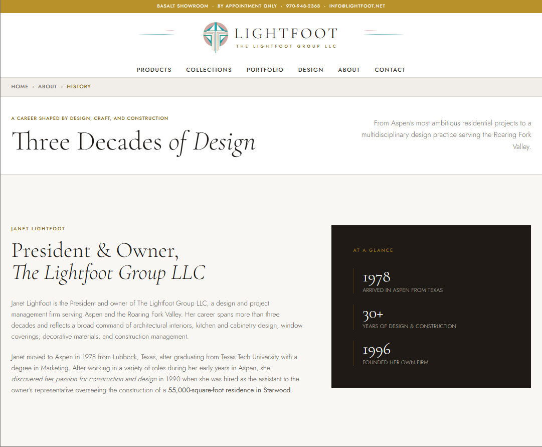 Lightfoot redesigned site